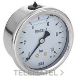 Manómetro glicerina 1/4 de esfera inox | Hecapo