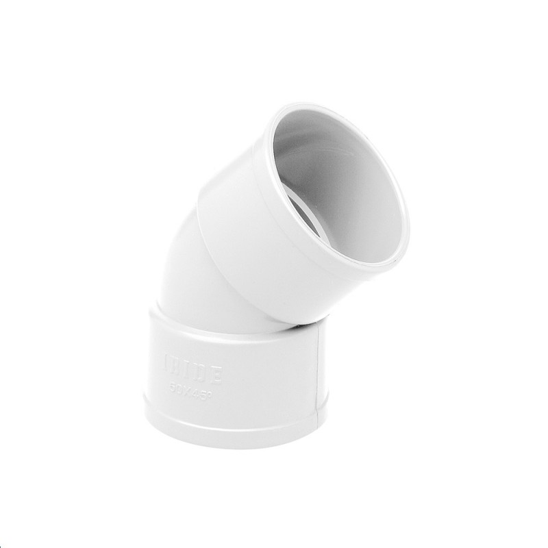 Codo blanco H-H PVC | Ibide