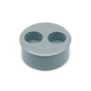 Tapón reducido doble tapado 110 Ø PVC | Ibide