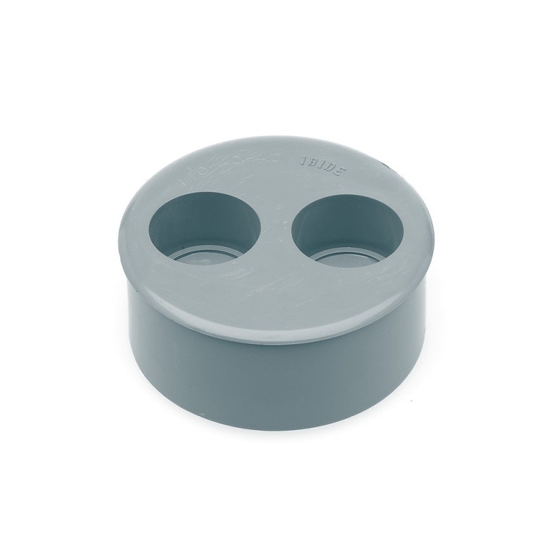 Tapón reducido doble tapado 110 Ø PVC | Ibide