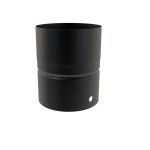 Adaptador de tubo Ø 80 a caldera vitrificado negro mate | Convesa