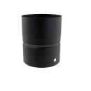 Adaptador de tubo Ø 80 a caldera vitrificado negro mate | Convesa