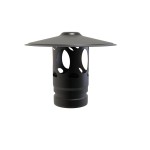 Deflector caperuza con junta vitrificado negro mate | Convesa