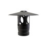 Deflector caperuza con junta vitrificado negro mate | Convesa