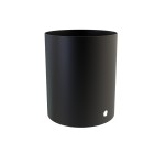 Manguito hembra-hembra vitrificado negro mate | Convesa