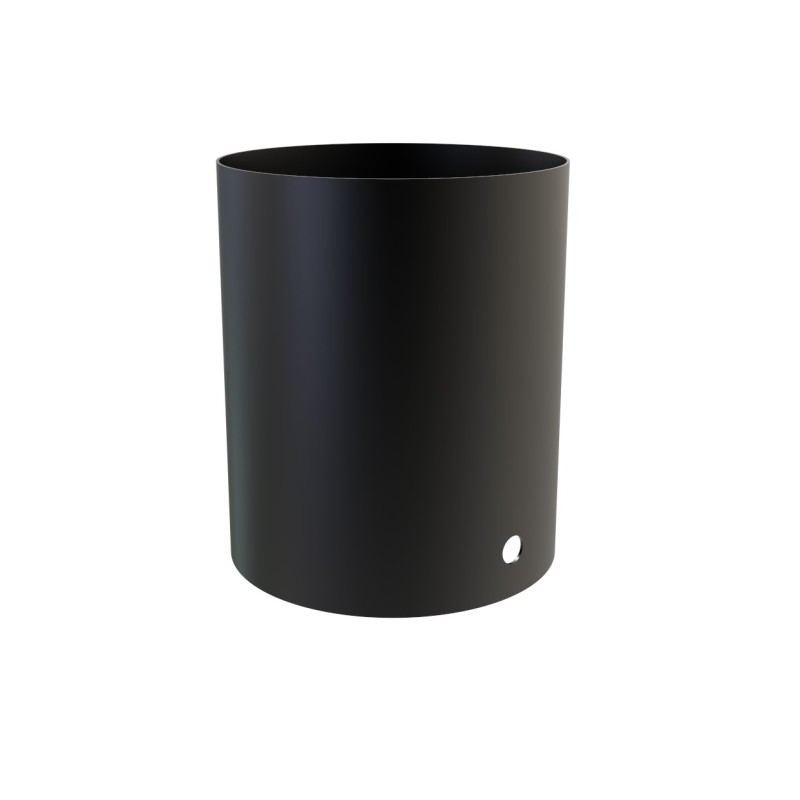 Manguito hembra-hembra vitrificado negro mate | Convesa