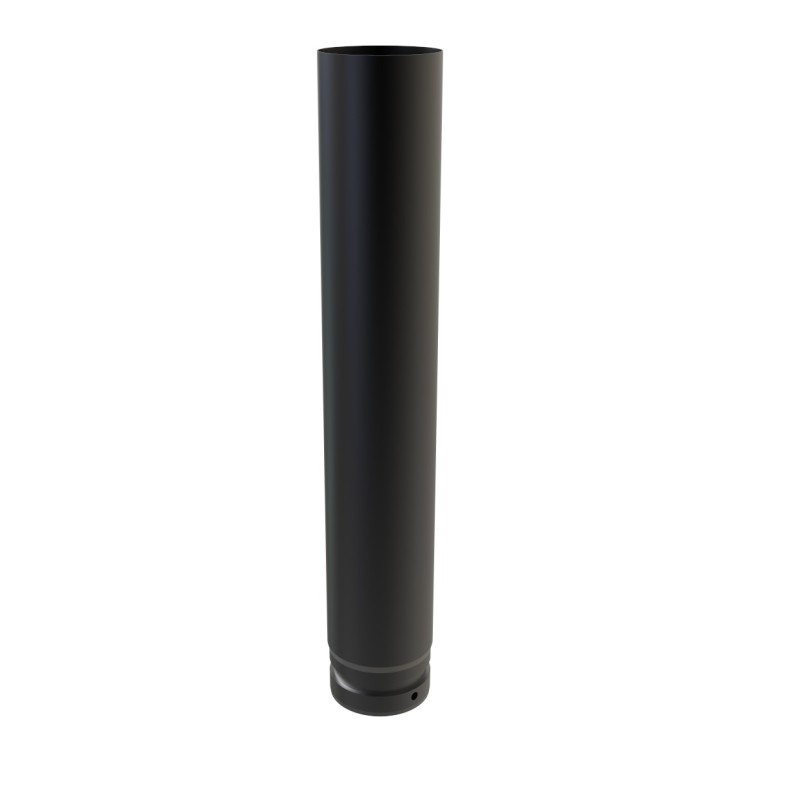 Tubo 0,5 metros vitrificado negro mate | Convesa