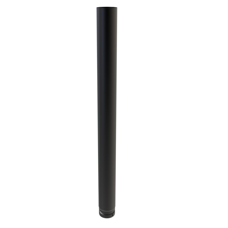 Tubo 1 metro vitrificado negro mate | Convesa