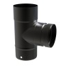 Te 90° Ø 80 vitrificado negro mate | Convesa