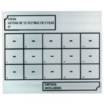 Placa de indentificación de batería | Italsan
