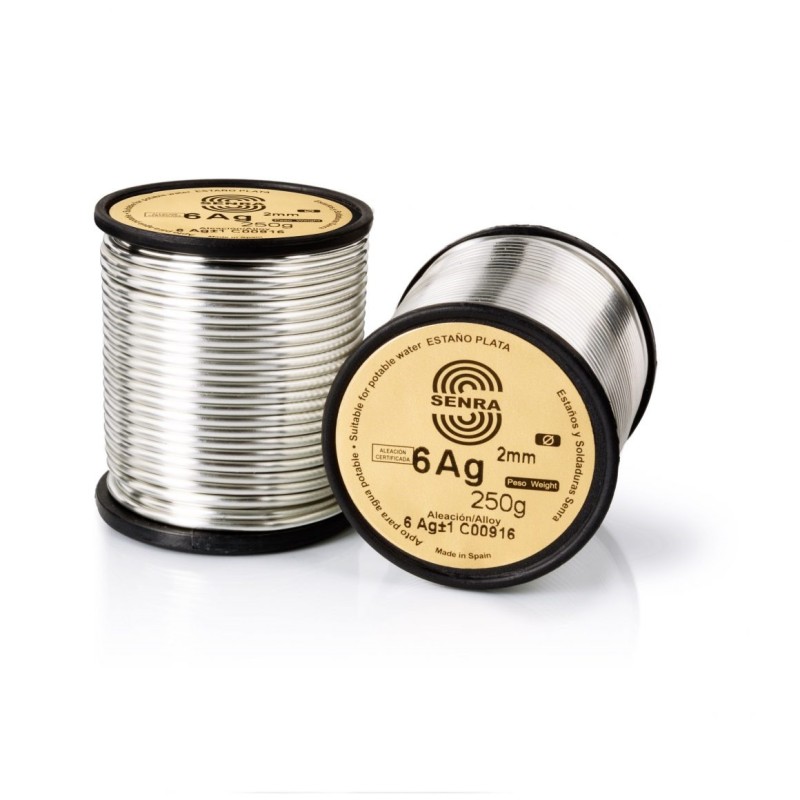 Rollo estaño plata AG 250 grs Serie Oro | Senra