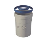 Manguito Coaxial MH con toma muestras Polipropileno/Acero | Fig
