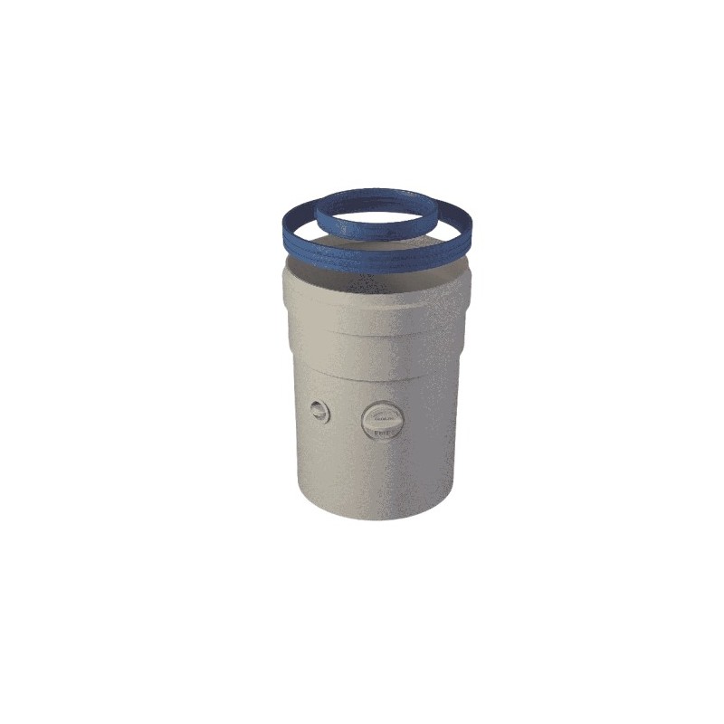 Manguito Coaxial MH con toma muestras Polipropileno/Acero | Fig