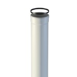 Tubo Ø 80 MH aluminio blanco | Fig