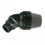 Codo rosca Macho 45° polietileno J-70 | Aliaxis