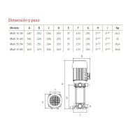 Bomba vertical Multi 35 N trifasica | Espa
