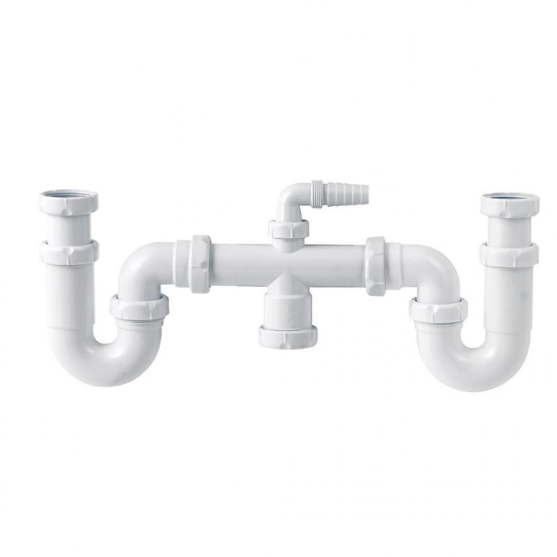 Sifon curvo doble extensible S30 | Aliaxis