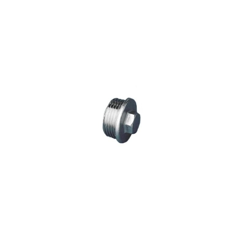 Tapón macho latón cromado | Metalgrupsa