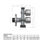 Valvula combinada MAC 1/2x3/8x3/4 | Arco