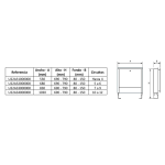 Caja de colector metálica regulable desde 8 a 13 Cmts | Nubeco