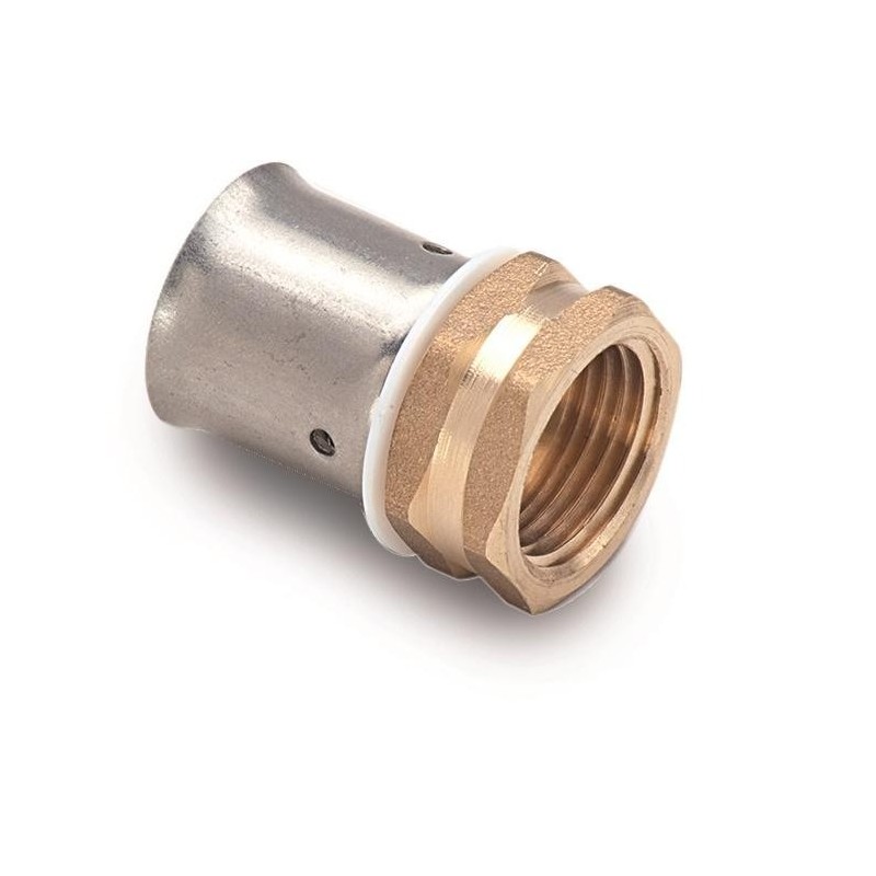 Racor teminal fijo hembra para reticulado, Easypress | Barbi
