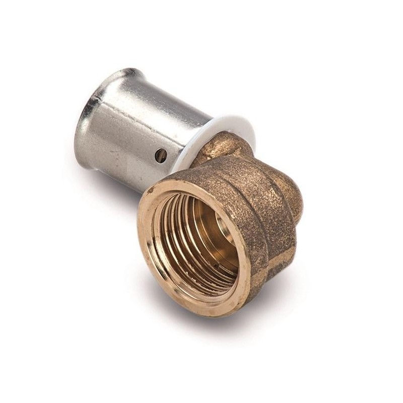 Codo rosca hembra para reticulado, Easypress | Barbi
