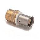 Racor teminal fijo macho para reticulado, Easypress | Barbi