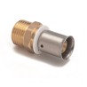 Racor teminal fijo macho para reticulado, Easypress | Barbi