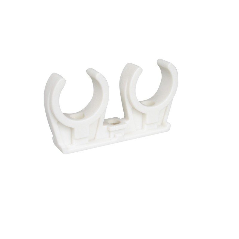 Abrazadera clip blanca doble M-6 | Walraven