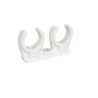 Abrazadera clip blanca doble M-6 | Walraven