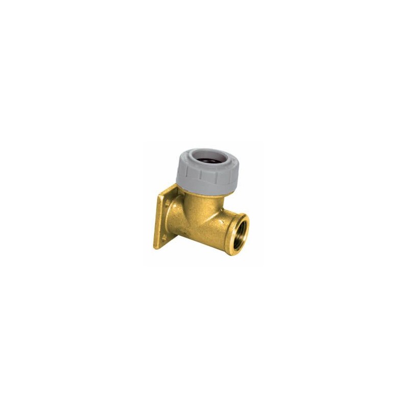 Codo 90° tubo-rosca hembra con placa polibutileno 15 Ø | STH