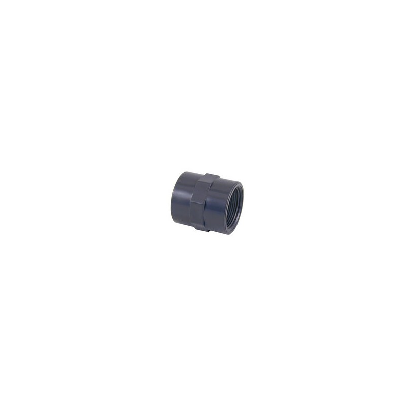 Manguito doble rosca PVC 1/2" | Cepex