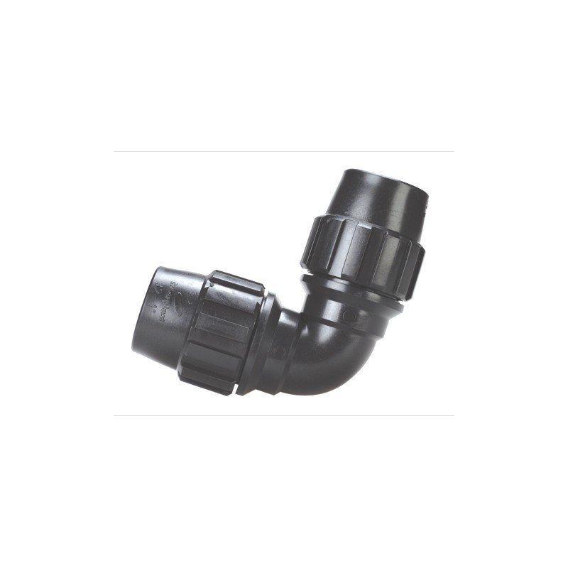 Codo 90° igual para tubo de polietileno 75 Ø | Crearplast