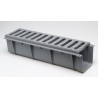 Canaleta con rejilla PVC 520x170 gris | Crearplast
