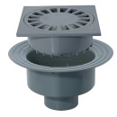 Sumidero caldereta PVC A-22 salida vertical 90 Ø | Riuvert
