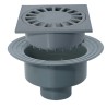Sumidero caldereta PVC A-22 salida vertical 90 Ø | Riuvert