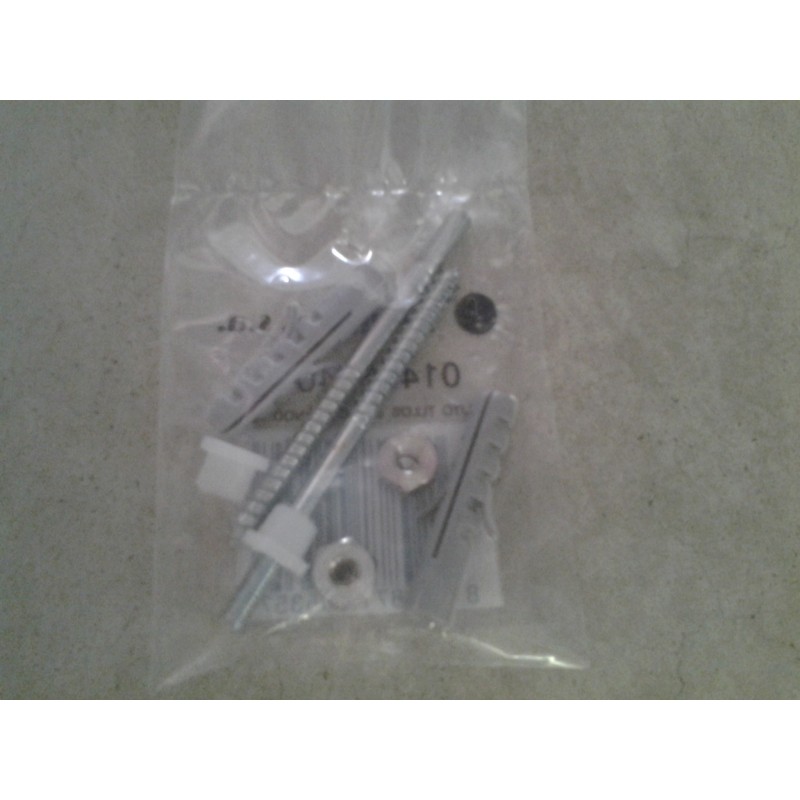 Juego de 2 tornillos 73,5 mm cabeza latón cromado | Fominaya