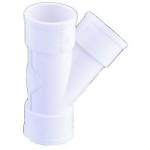 Injerto simple blanco hembra-hembra 45° 40 Ø | Ferroplast