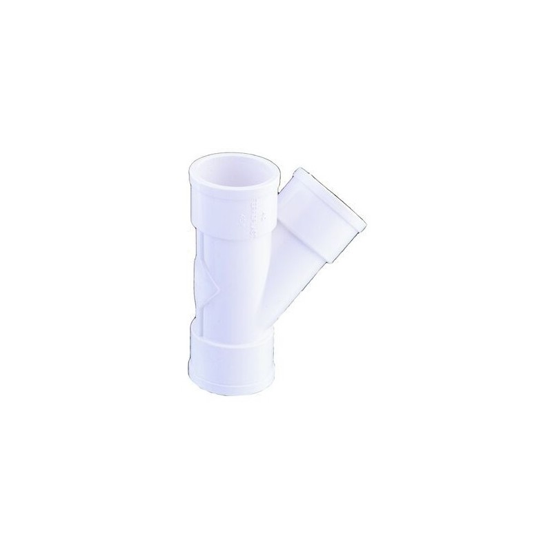 Injerto simple blanco hembra-hembra 45° 40 Ø | Ferroplast