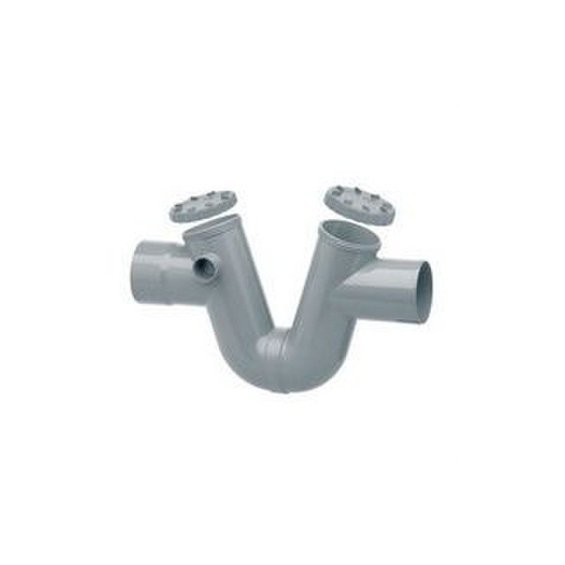 Sifón con registro gris PVC | Ibide