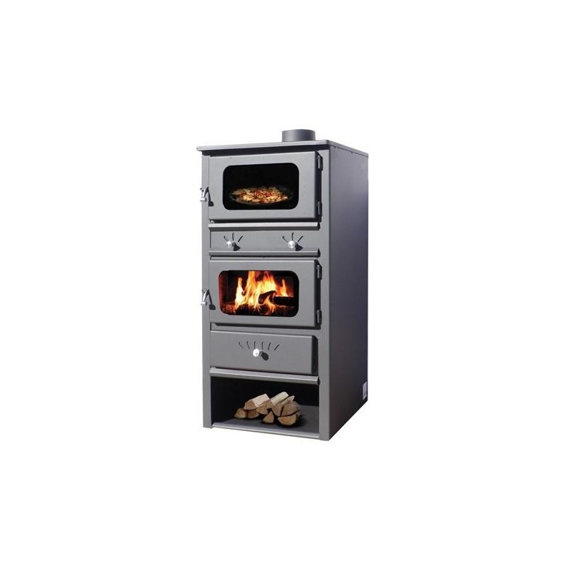 Estufa de lena con horno Amalfi 8kW | Eider