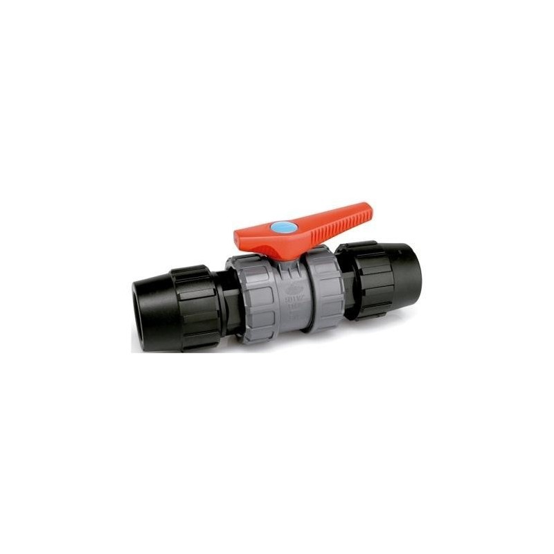 Valvula esfera PVC polietileno 20-40 mm | Jimten