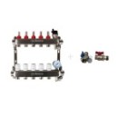 Colector premontado inox + válvulas soporte 3 ctms | Nubeco