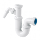 Sifón curvo extensible fregadero toma auxiliar 1 1/2" S-73 | Jimten