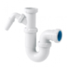 Sifón curvo extensible fregadero toma auxiliar 1 1/2" S-73 | Jimten