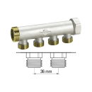 Colector modular de latón 1" | Emmeti