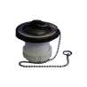 Válvula con tapón negro lavabo - bide Ø70 11/2 T-61