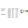 Adaptador para tubo multicapa 16x2 cromado | Tecna