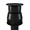 Terminal coaxial vertical 60/100 negro | Fig