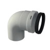 Codo chimenea 90° M-H 80 mm polipropileno | Fig